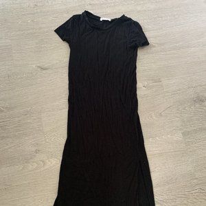 black skinny dress